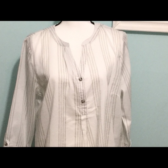 Simply Styled - Cloud Dancer Striped Blouse - Picture 3 of 8